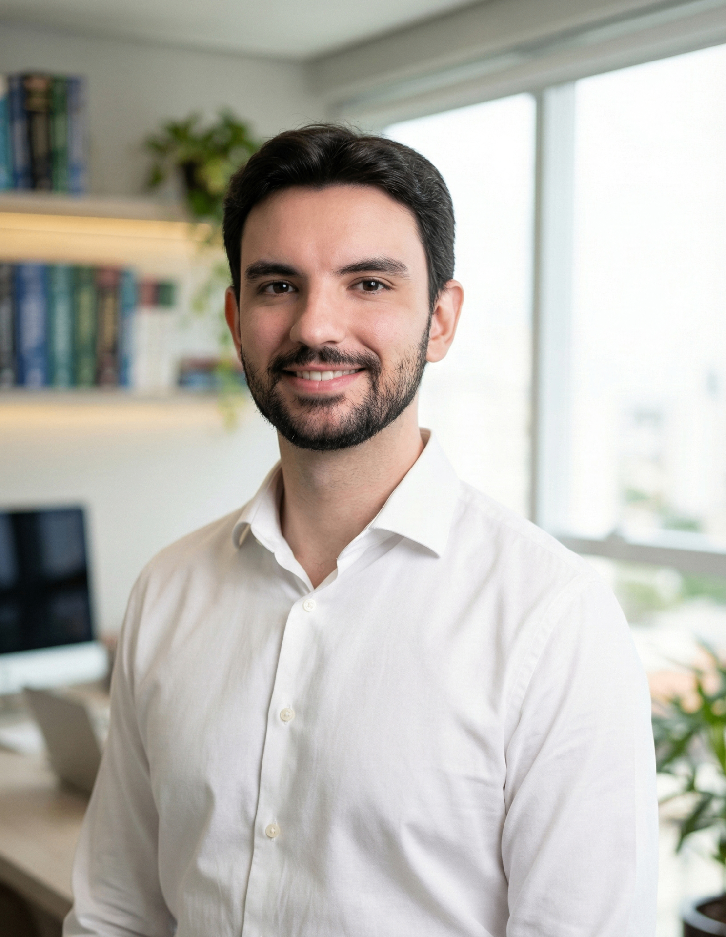 Mesa de trabalho médico com laptop e estetoscópio